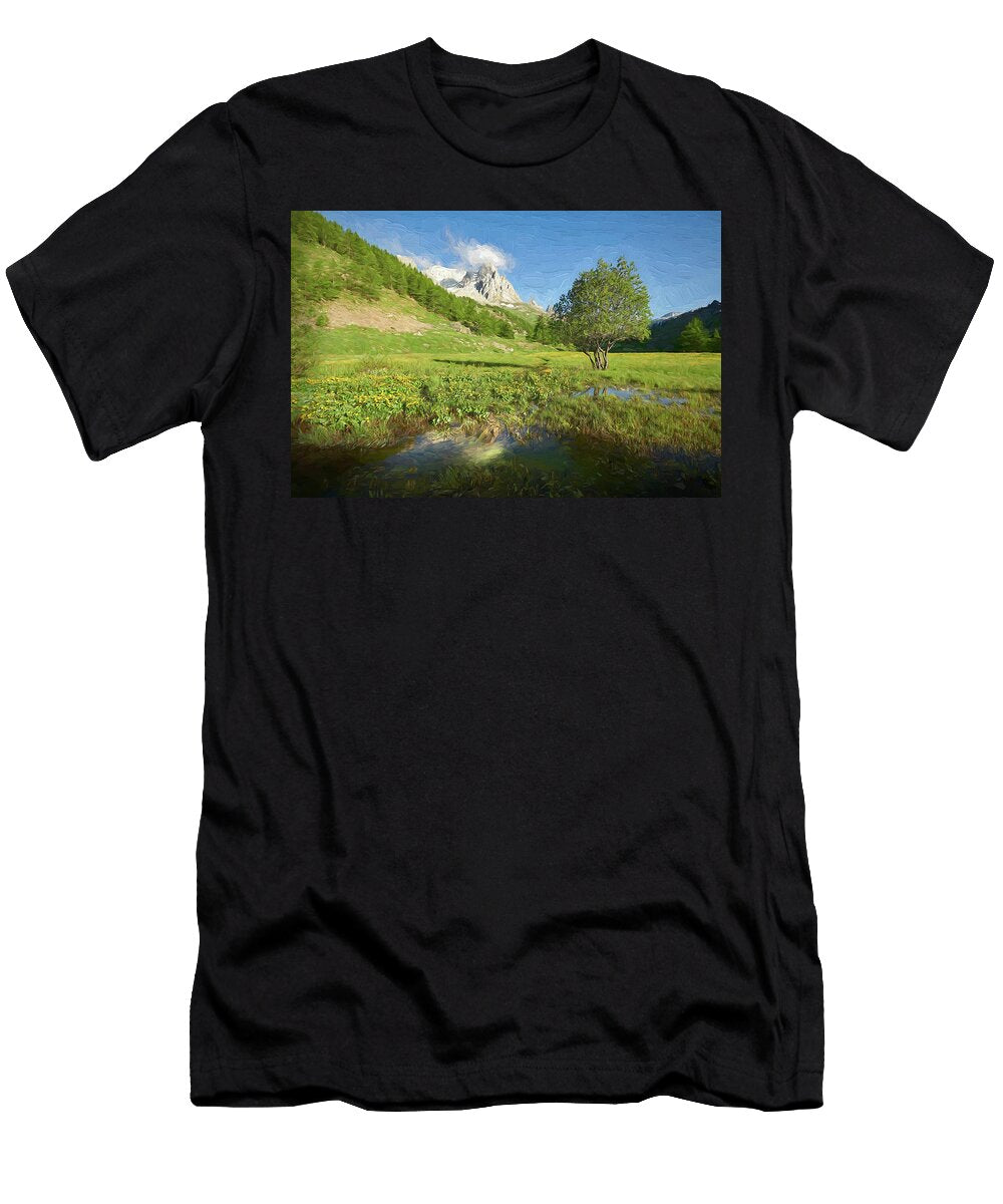 French Alps Valley Ii Jon Glaser T-Shirt