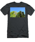 Fresh Green Spring Trees Against a Sunny Blue Sky Johan Ferret T-Shirt