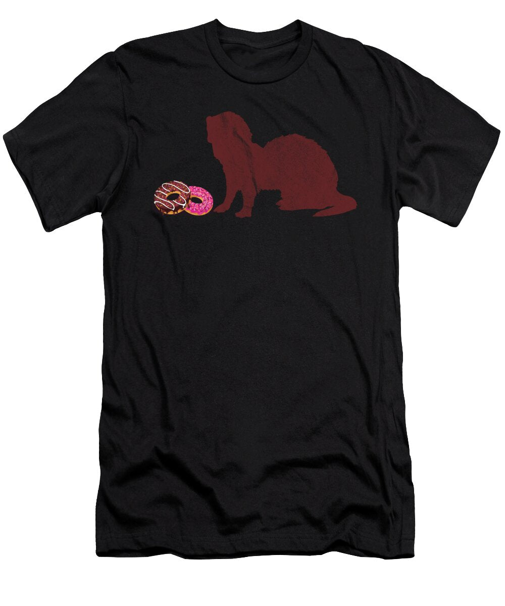 Frettchen Mit Donuts Tenshirt T-Shirt