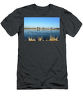 Frozen Lake and Gold Colored Grass Johan Ferret T-Shirt
