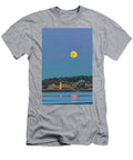 Full Beaver Moon Rise Behind Annisquam Harbor Lighthouse Juergen Roth T-Shirt