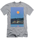 Full Beaver Moon Rising Behind Annisquam Harbor Lighthouse Juergen Roth T-Shirt