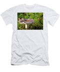 Full Size Mushroom Growing in Clump of Grass Johan Ferret T-Shirt