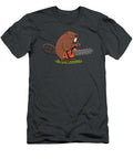 Funny Beaver with Chainsaw Cartoon Mark Spivey T-Shirt