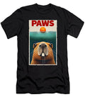 Funny Capybara and Orange Parody Paws Capybara Lover Job T-Shirt