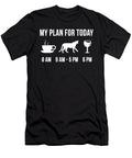 Funny Cheetah Animal Zookeeper Wildlife My Plan for Today Muc Designs T-Shirt