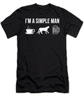 Funny Cheetah Animal Zookeeper Wildlife Simple Man Lukas Davis T-Shirt