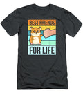 Funny Cute Hamster Face Best Friends for Life Black T-Shirt