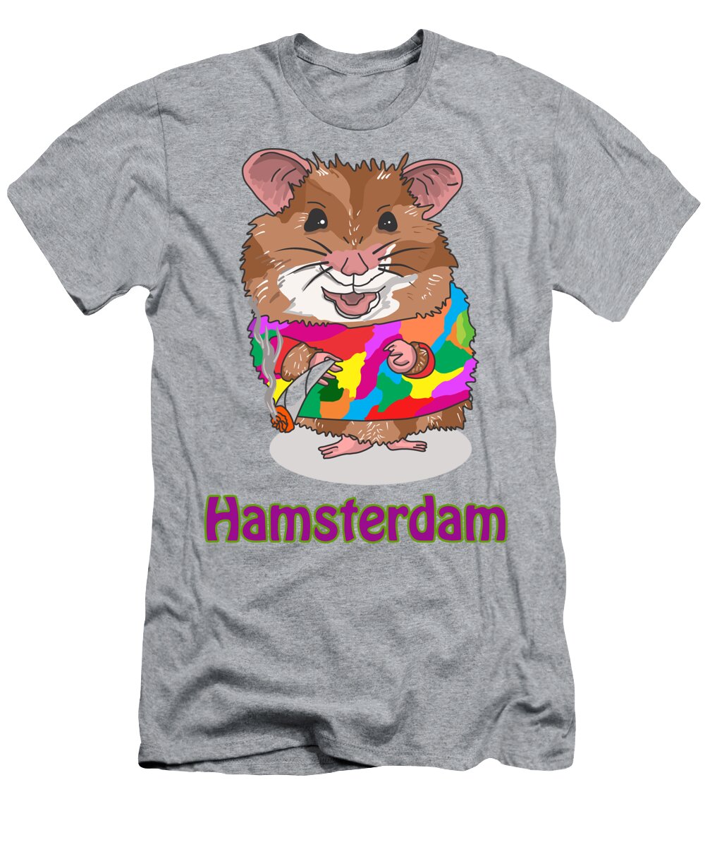 Funny Design Illustration Puns Hamsterdam the Wire Paul Telling T-Shirt