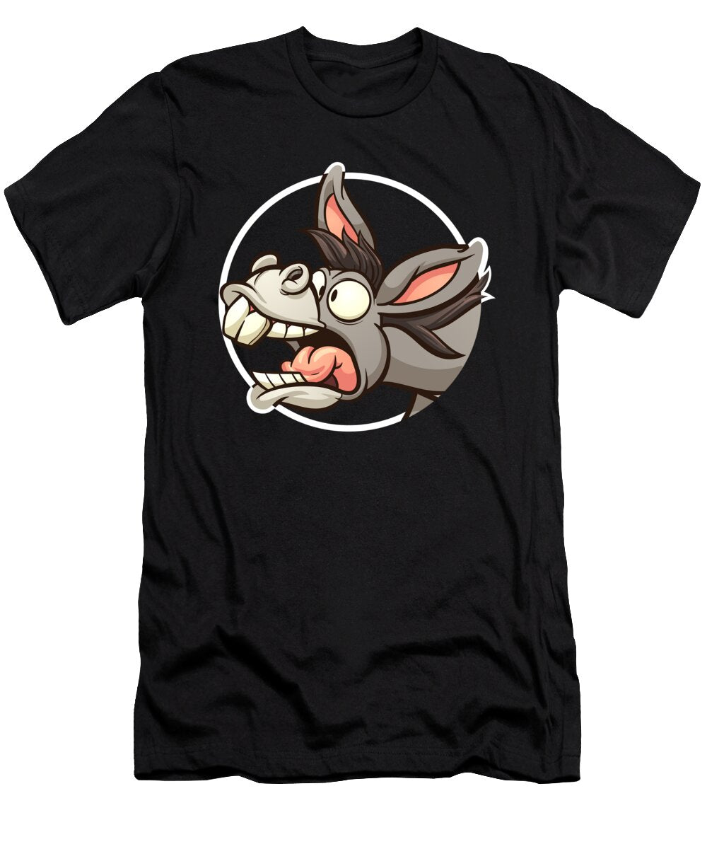 Funny Donkey Donkey Mule Moon T-Shirt
