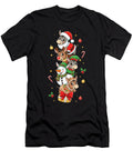 Funny Donkey Santa Elf Snowman Christmas Zyneu Gangd T-Shirt