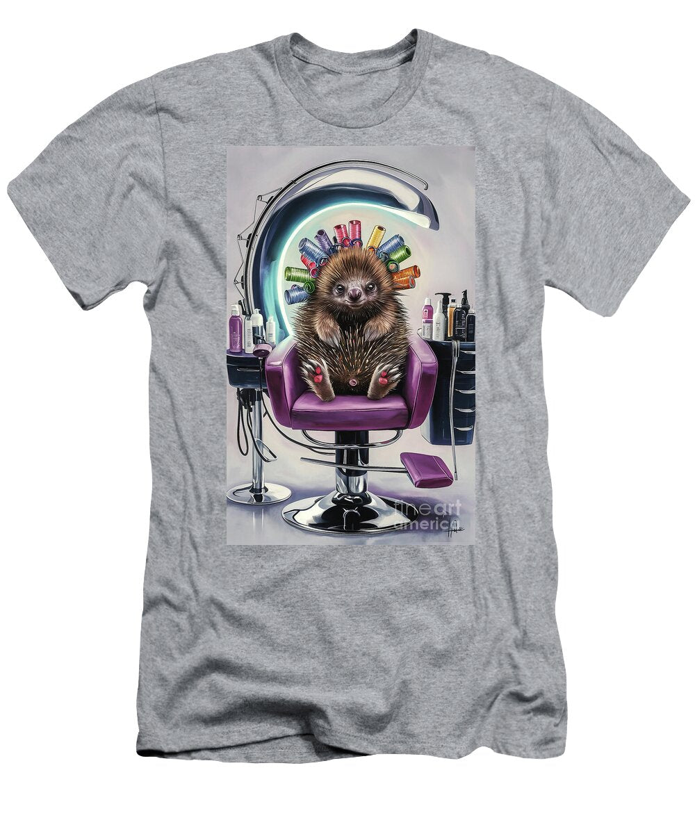 Funny Echidna in Curlers Rhys Jacobson T-Shirt