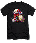 Funny Ferret Christmas Tree Lights Xmas Ferret Lover Job T-Shirt