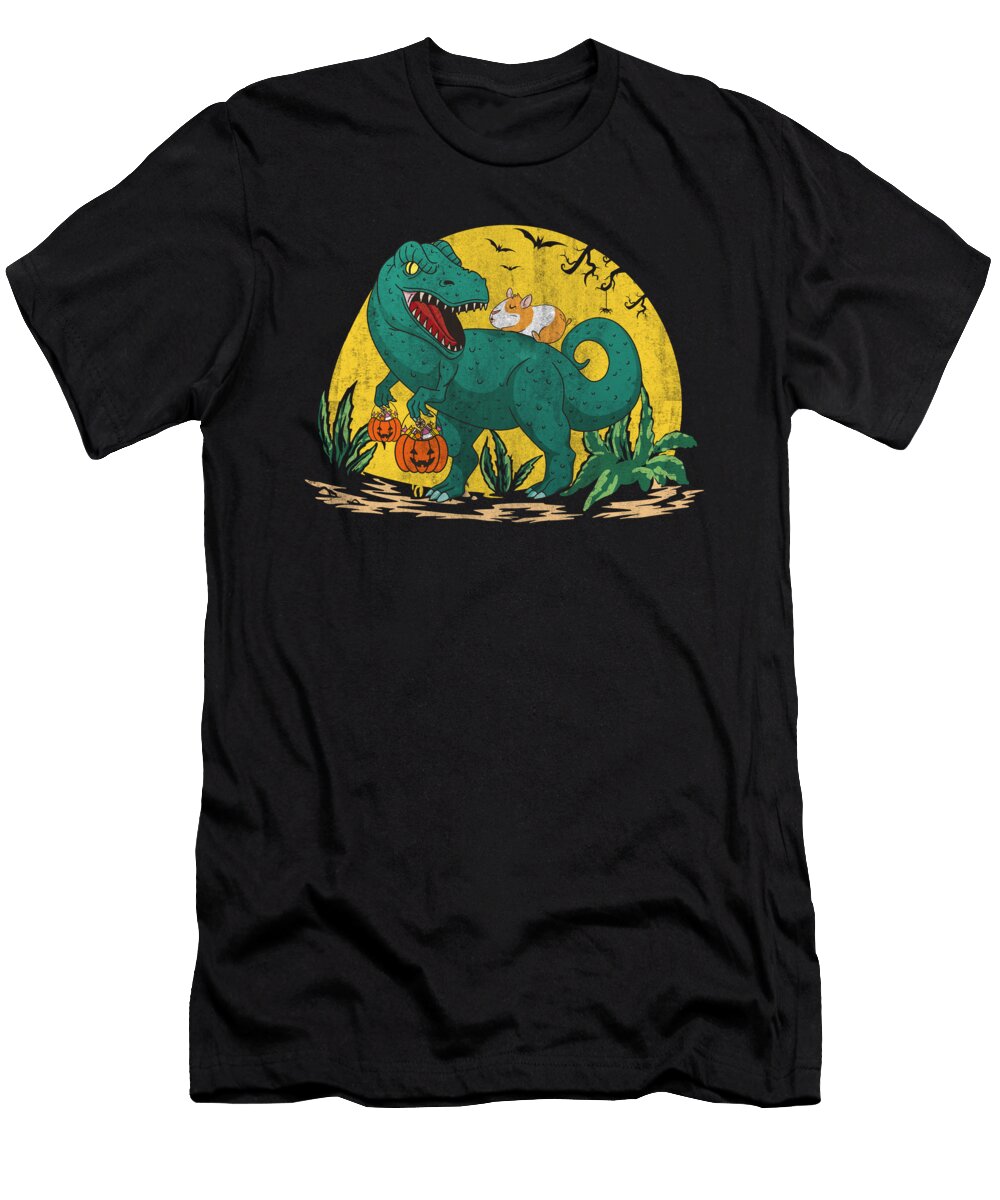 Funny Hamster Above T Rex Halloween Tenshirt T-Shirt