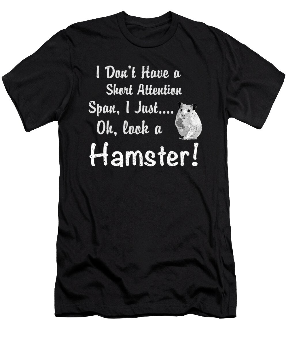 Funny Hamster Short Attention Span Jacob Zelazny T-Shirt