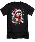 Funny Hedgehog Christmas Tree Lights Xmas Hedgehog Lover Job T-Shirt
