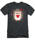 Funny Hedgehog Mom Lover Heart Valentines Day Isladj Kalvi T-Shirt
