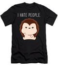 Funny Hedgehog Saying I Hate People Manuel Schmucker T-Shirt