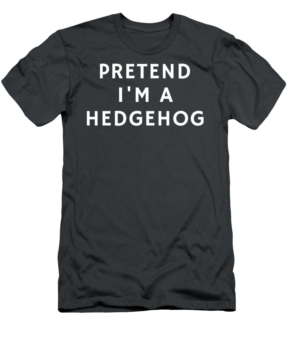 Funny Lazy Halloween Pretend Im a Hedgehog Women Men Anthod Merel T-Shirt