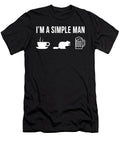 Funny Wild Beaver Hunting Hunter Simple Man Lukas Davis T-Shirt