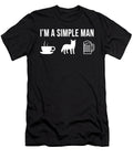 Funny Wild Coyote Hunting Hunter Simple Man Lukas Davis T-Shirt