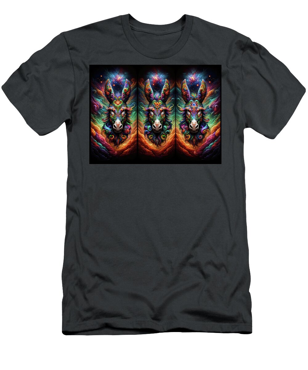 Galactic Donkey Trivision Bill and Linda Tiepelman T-Shirt