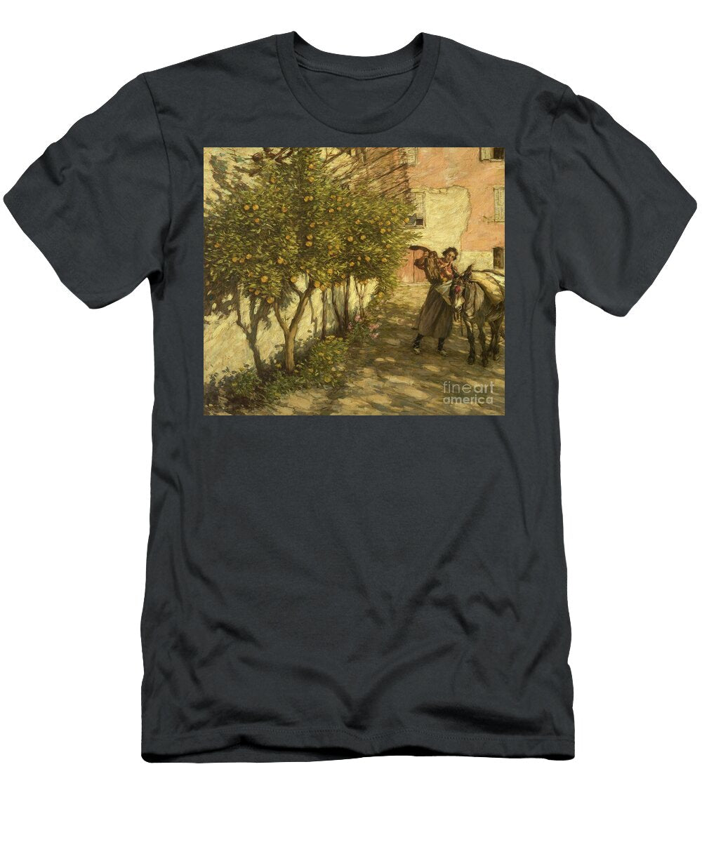 Gathering Oranges 1929 Henry Herbert LA Thangue T-Shirt