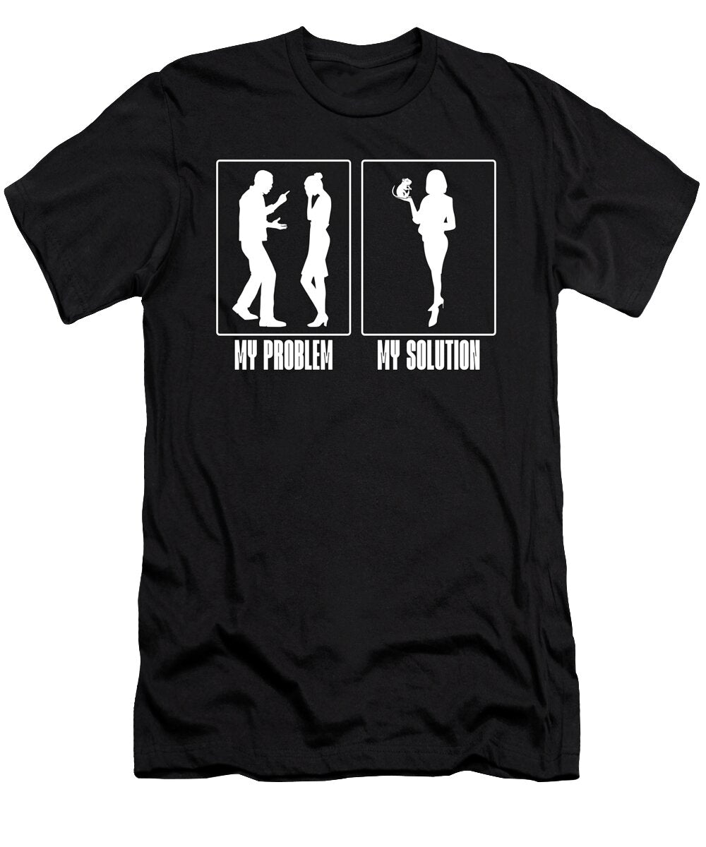 Gerbil Lover My Problem My Pictogram Mom Rodent Tshirtconcepts Marvin Poppe T-Shirt