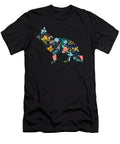 German Shepherd Floral Dog Silhouette Sophie Eleanor T-Shirt