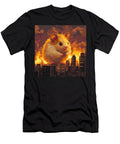 Giant Hamster Destroying a City with Fire Evi Ayadina T-Shirt