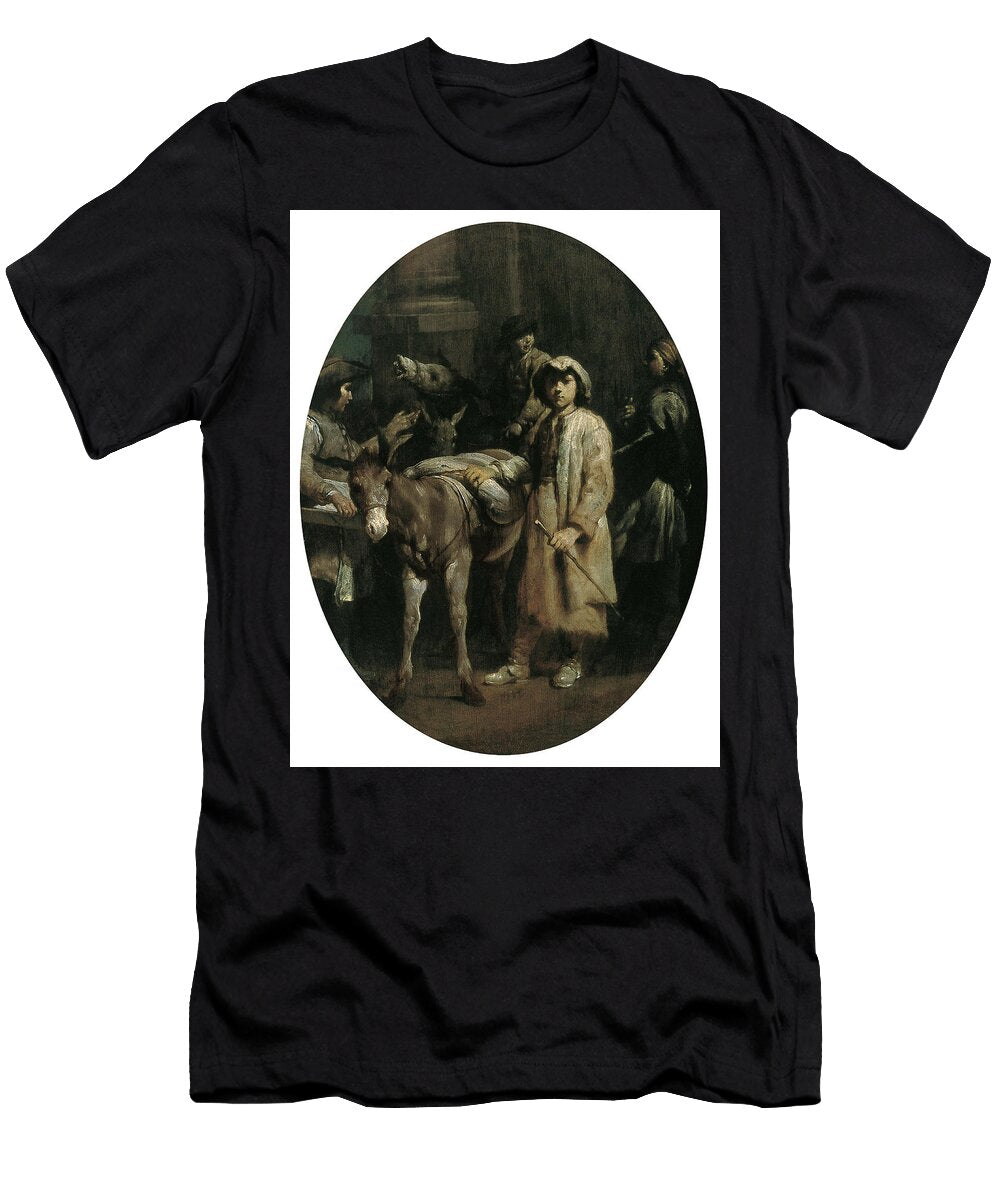 Giuseppe Maria Crespi Bologna 1665 1747 Peasants with Donkeys Ca 1709 Oil on Copper 394 Giuseppe Maria Crespi 1665 1747 T-Shirt