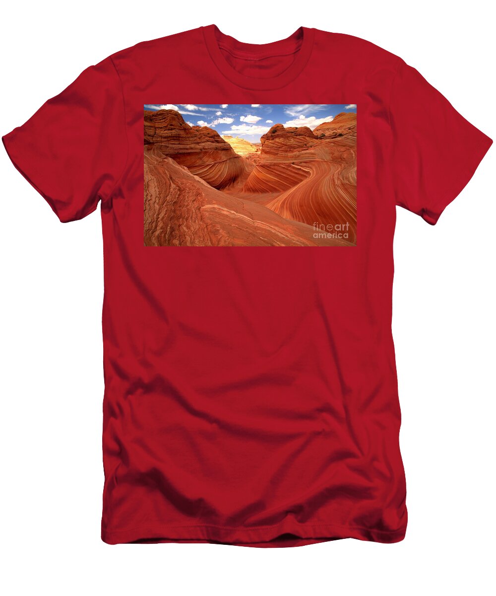 Glowing Butte At the Wave Adam Jewell T-Shirt