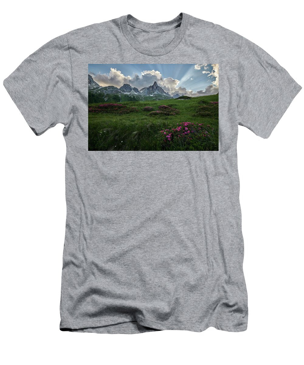 God Rays in the French Alps Jon Glaser T-Shirt