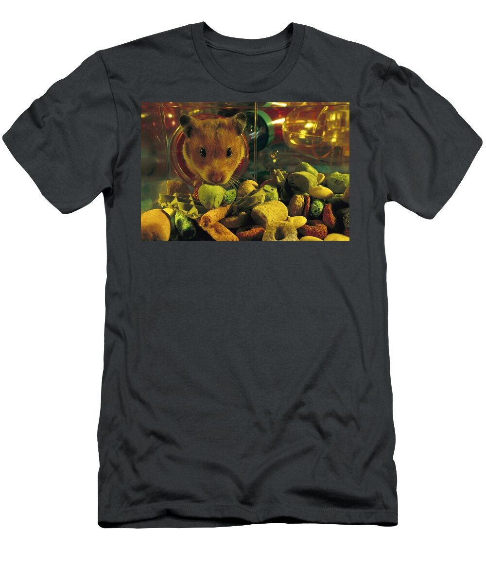 Golden Hamster in Habitrail System Heidi Hans Juergen Koch T-Shirt