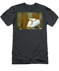 Graceful Adult White Swan Swimming on a Lake Johan Ferret T-Shirt