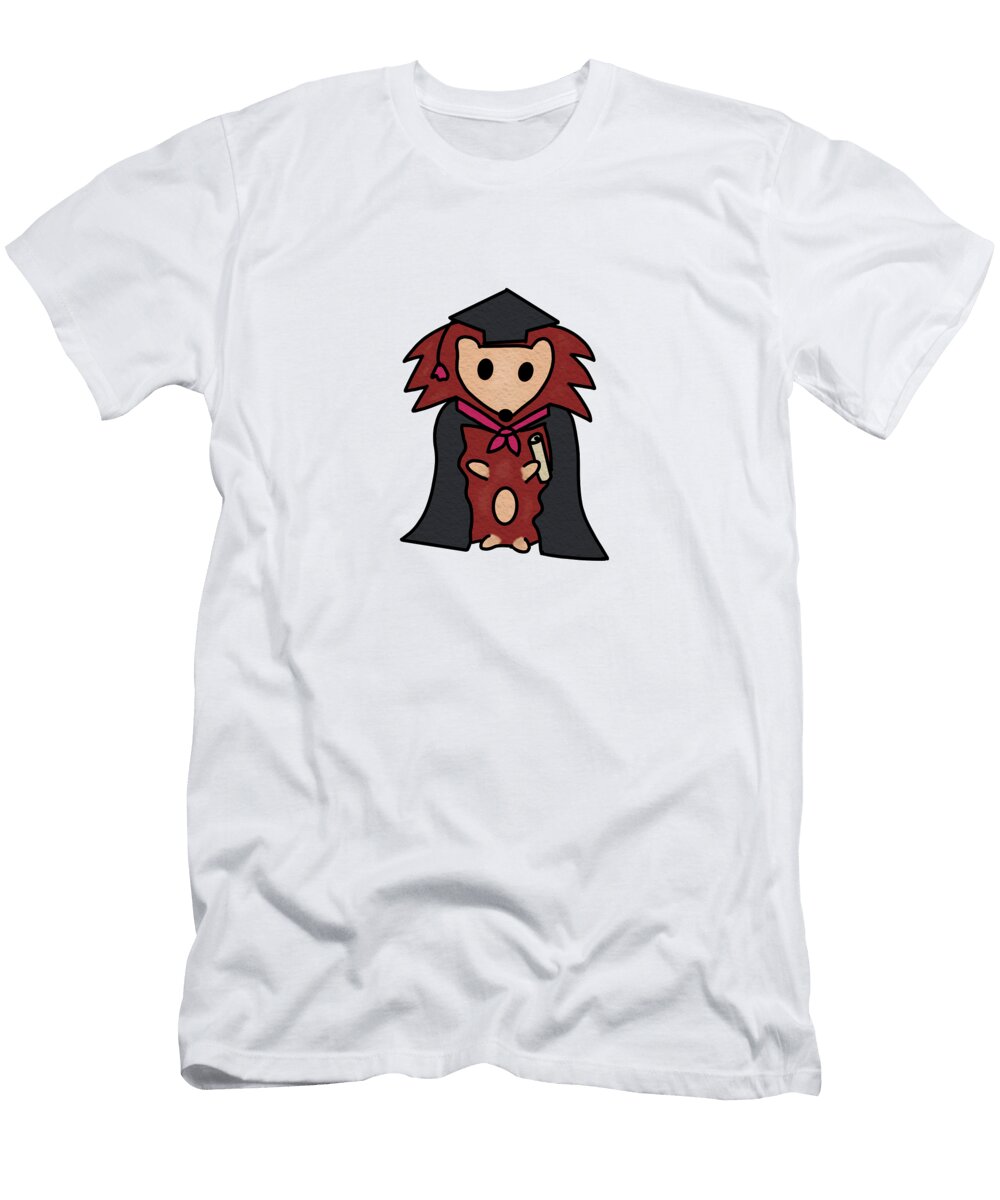Graduating Hedgehog Anastasiya Malakhova T-Shirt