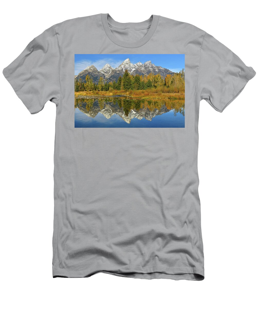 Grand Teton Np Schwabachers Landing 4 Dean Hueber T-Shirt