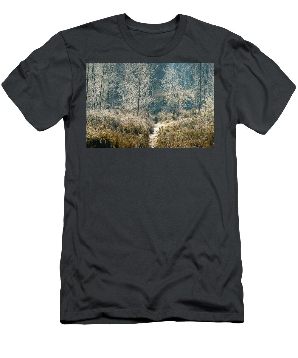 Grass Plants and Frosted Trees Johan Ferret T-Shirt