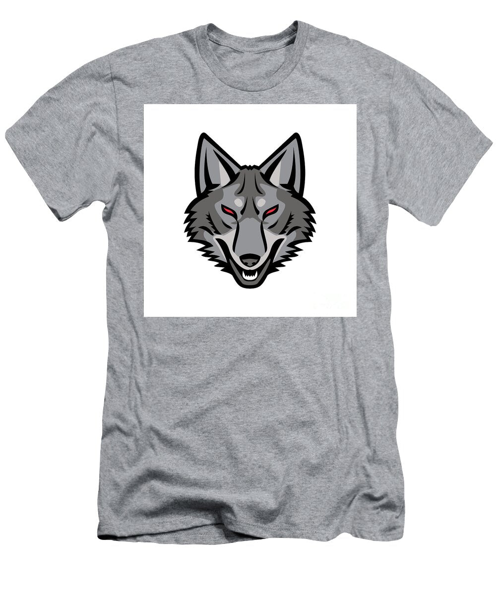 Gray Coyote Head Mascot Aloysius Patrimonio T-Shirt