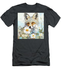 Gray Fox in the Daisies Tina Lecour T-Shirt
