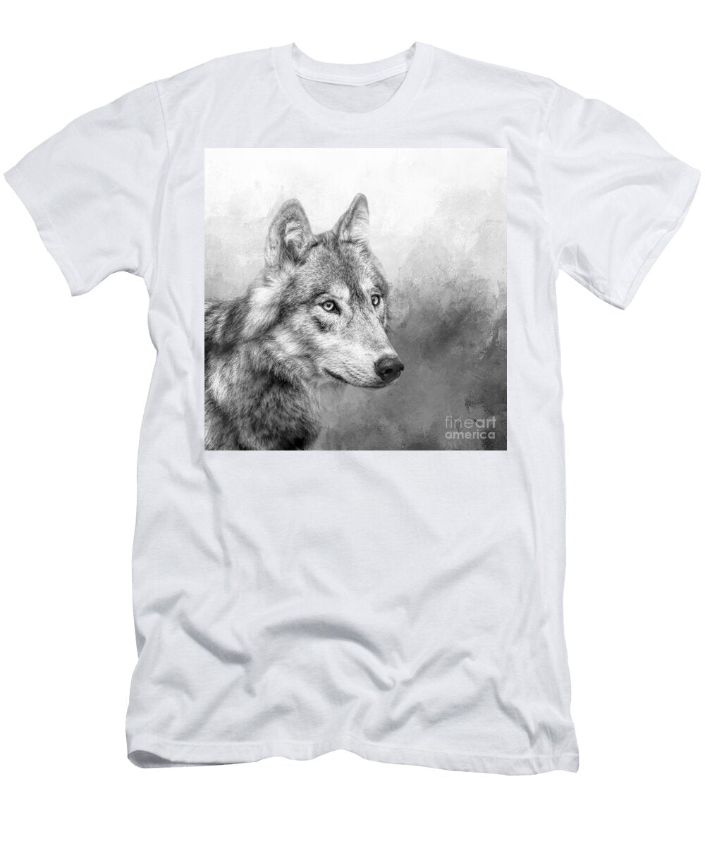 Gray Wolf Bw Elisabeth Lucas T-Shirt