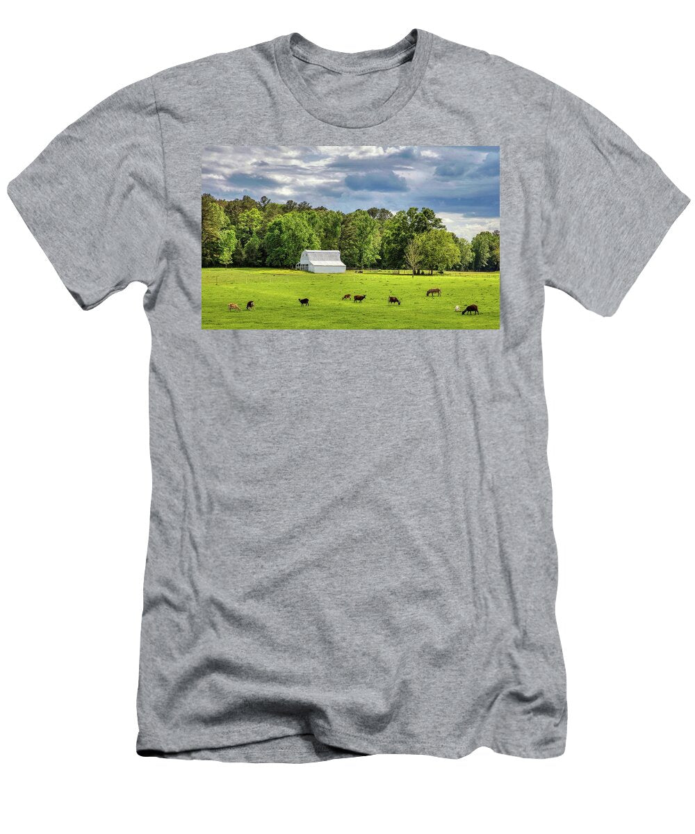 Grazing Goats and a Donkey Mountain Dreams T-Shirt