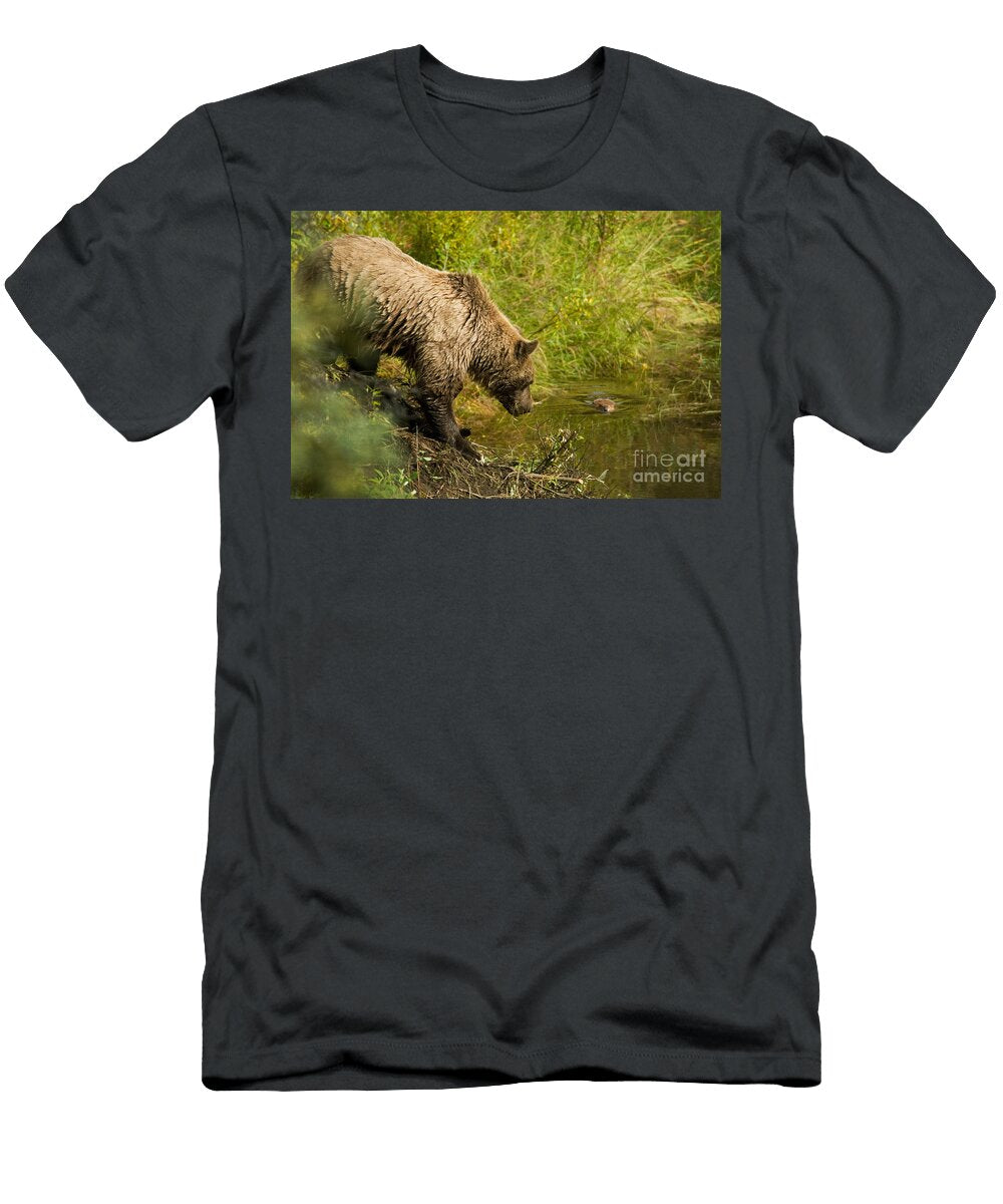 Grizzly Bear and Beaver Ron Sanford T-Shirt