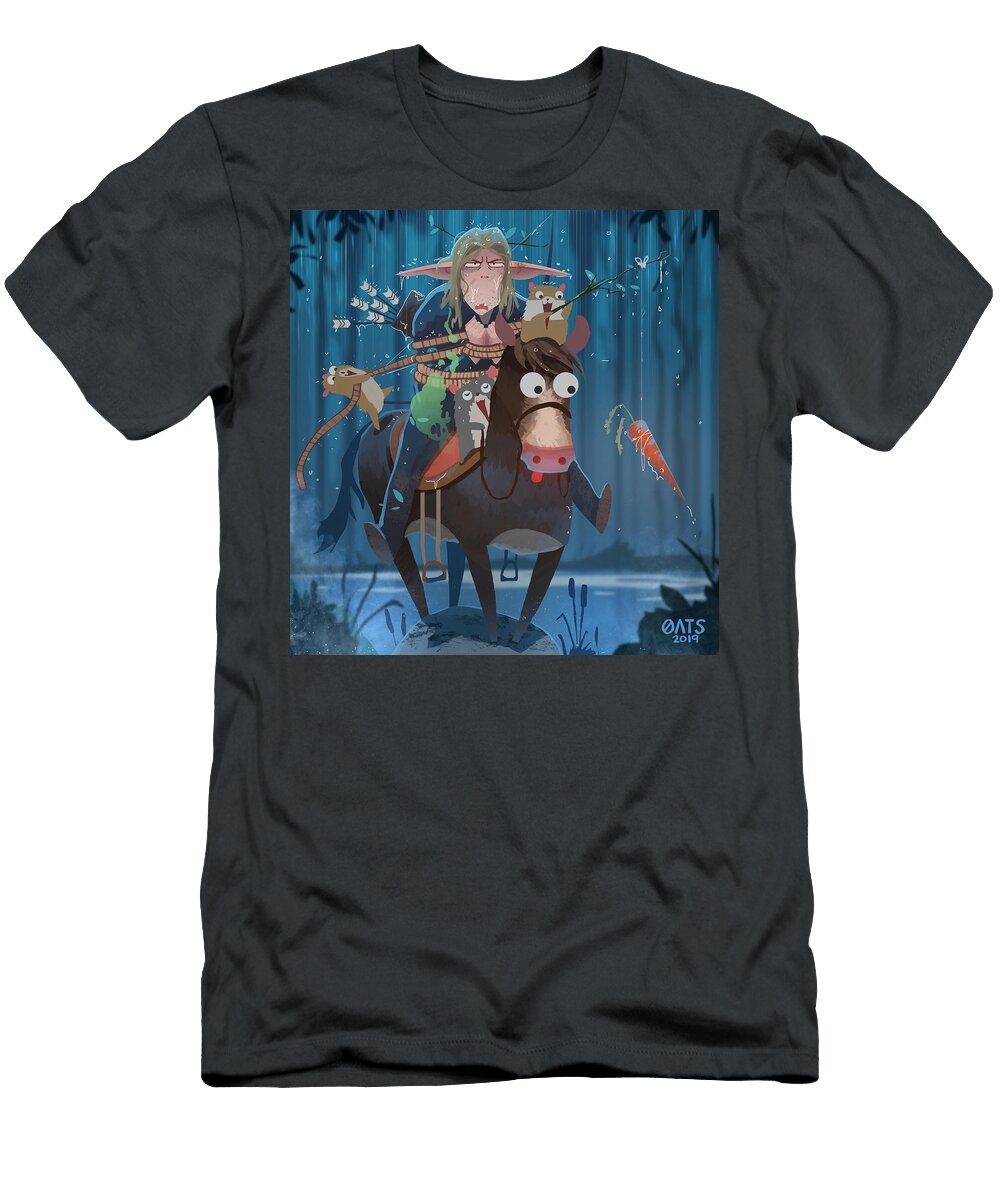 Grumpy Elf Hunter Mooney T-Shirt