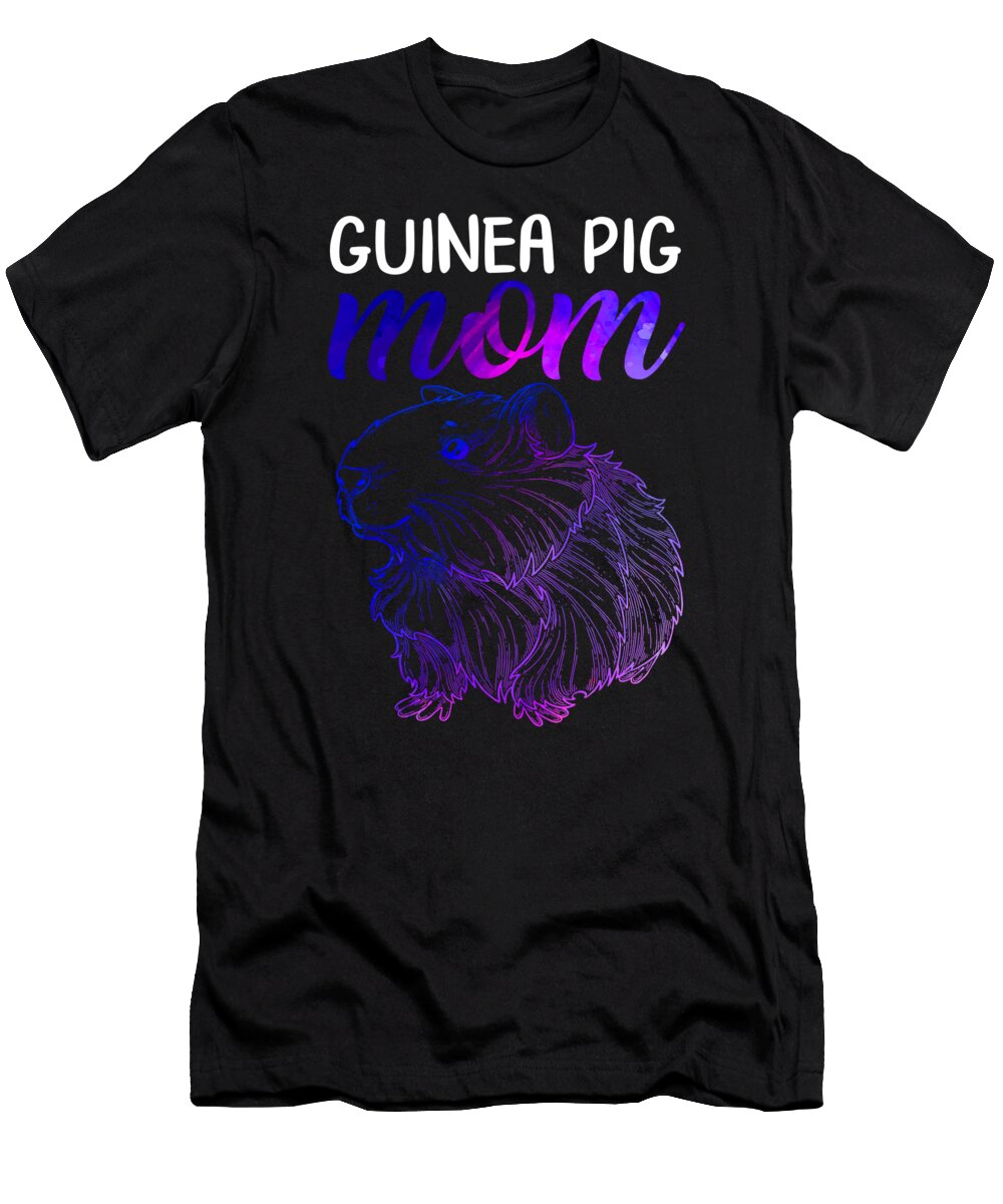 Guinea Pig Mom Cute Furry Potato Mom Cavy Guinea Mama Lover Hamster Rodent Mothers Day Women Gift Sifou Store T-Shirt