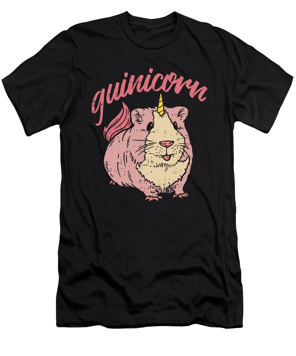 Guinea Pig Unicorn I Domestic Cavy Hamster Gift Bi Nutz T-Shirt