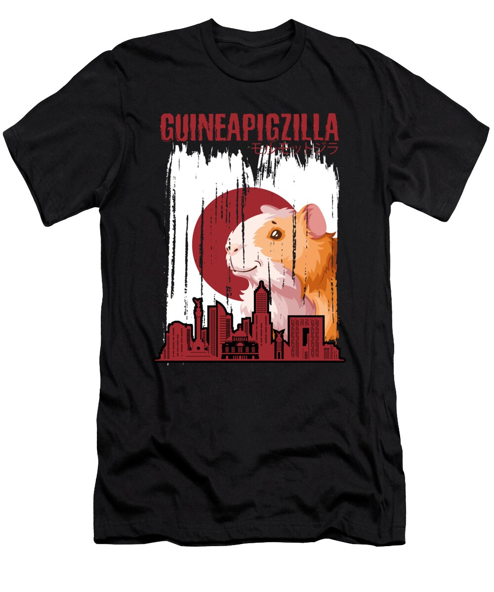 Guineapigzilla Funny Guinea Pig Raphaelartdesign T-Shirt