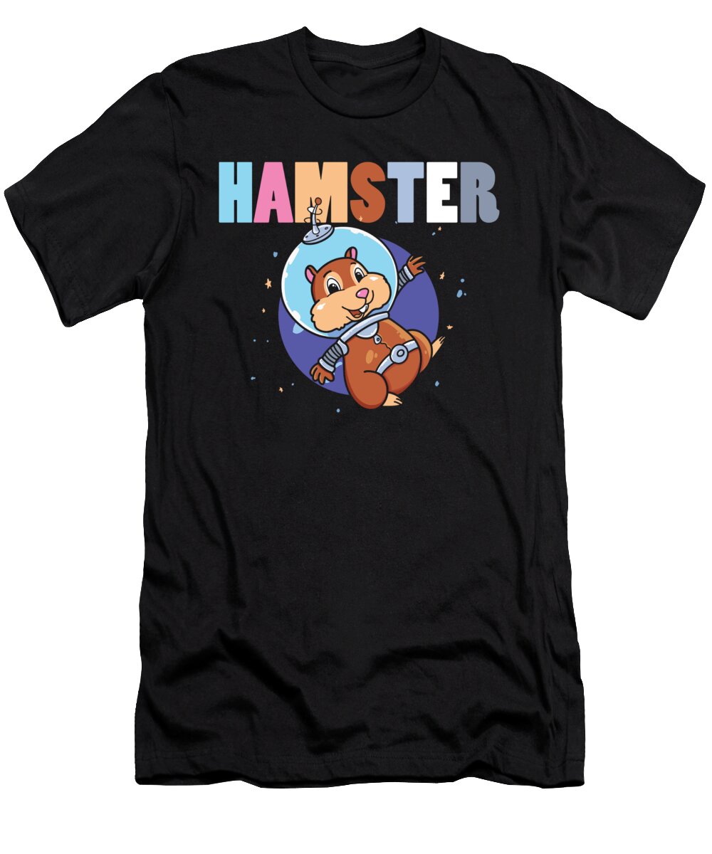 Hamster Astronaut Space Rodent Pet Owner Gift Thomas Larch T-Shirt
