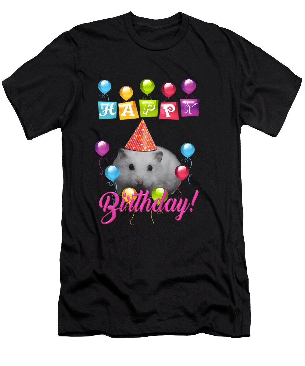 Hamster Birthday Celebration Casper Aila T-Shirt