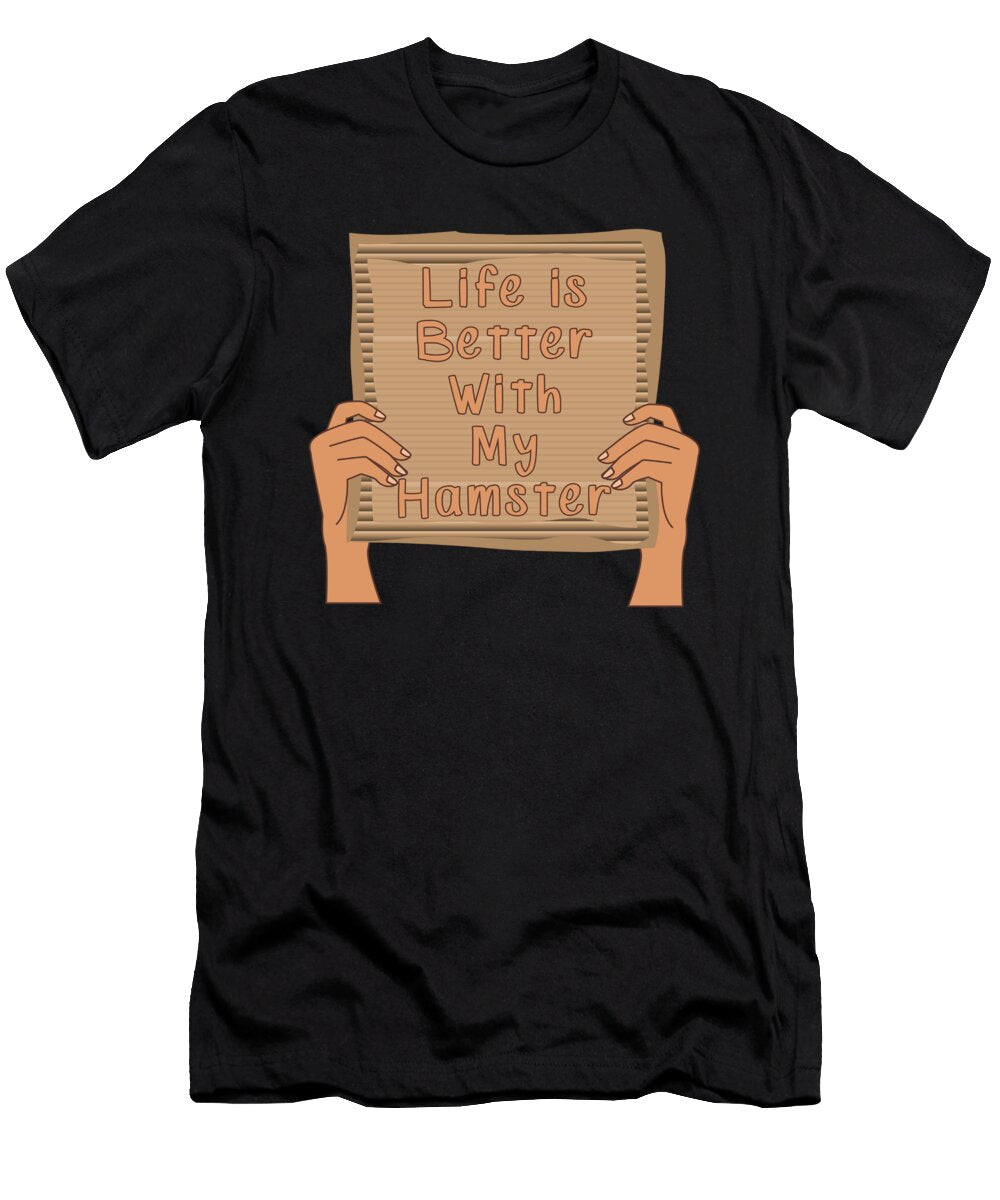 Hamster Cardboard Message Manuel Schmucker T-Shirt